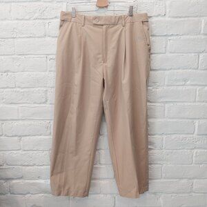 Galway Bay Golf Pants Men 38x25 Beige Performance Moderate Insulated All Weather